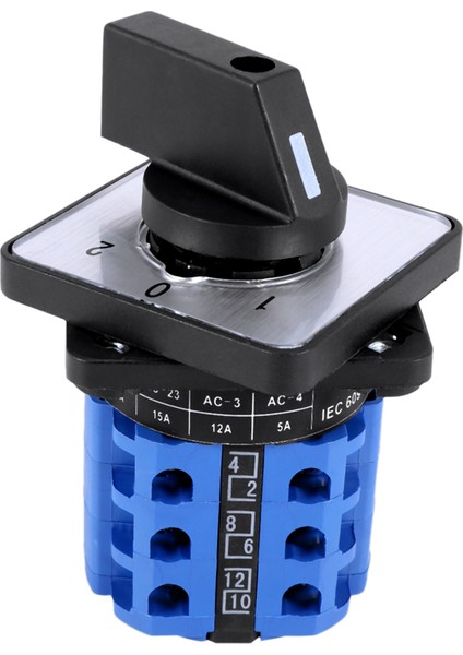 3 Pozisyon Açma-Off Değişiklik Kontrolü Döner Kam Anahtarı 20A (Yurt Dışından)