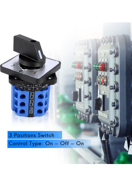 3 Pozisyon Açma-Off Değişiklik Kontrolü Döner Kam Anahtarı 20A (Yurt Dışından) fiyatları