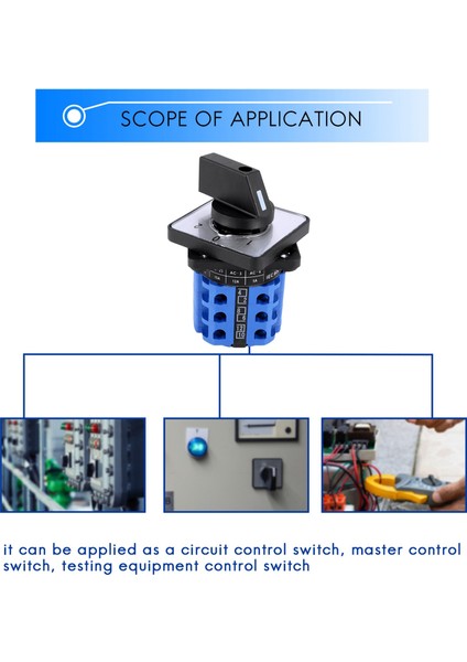 3 Pozisyon Açma-Off Değişiklik Kontrolü Döner Kam Anahtarı 20A (Yurt Dışından) modelleri