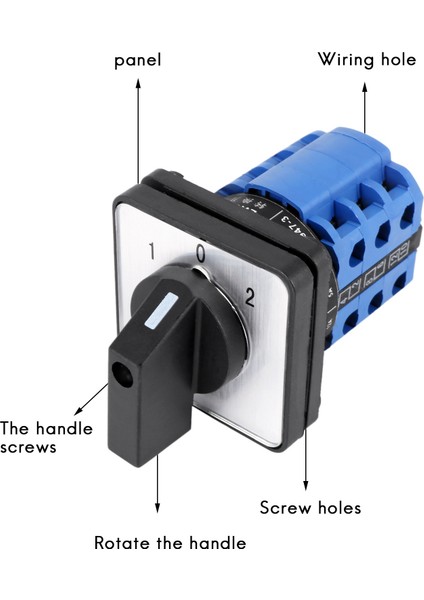 3 Pozisyon Açma-Off Değişiklik Kontrolü Döner Kam Anahtarı 20A (Yurt Dışından) fırsatları