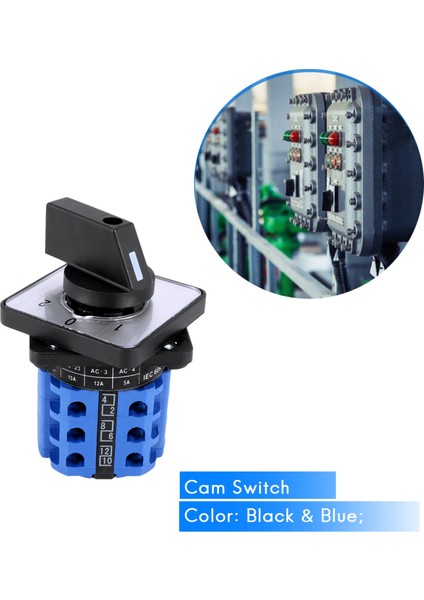 3 Pozisyon Açma-Off Değişiklik Kontrolü Döner Kam Anahtarı 20A (Yurt Dışından) indirimleri