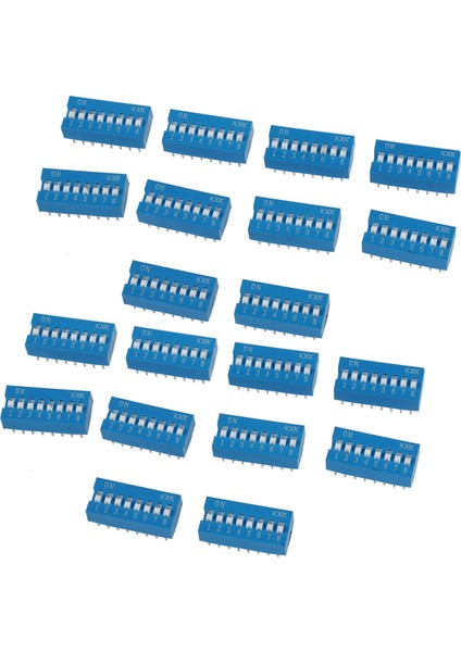 20 Pcs 2 54MM Pitch 8 Konumlar 16 Pin Mavi Dip Anahtarı 8p (Yurt Dışından)