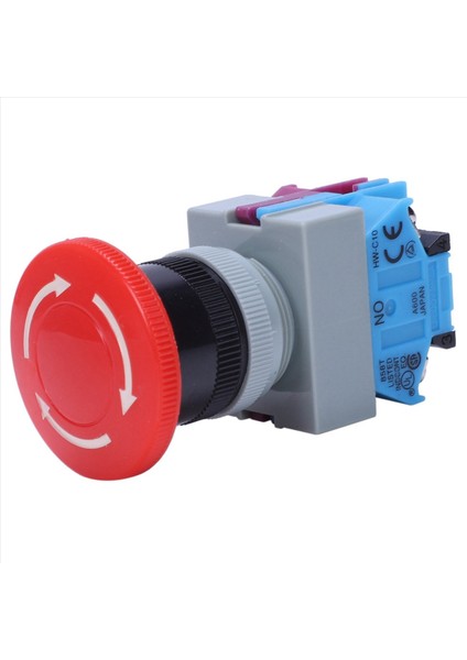 2x Ac 600V 10A Kırmızı Acil Durum Push Düğme Anahtarı 22MM Nc Nc (Yurt Dışından) fırsatları