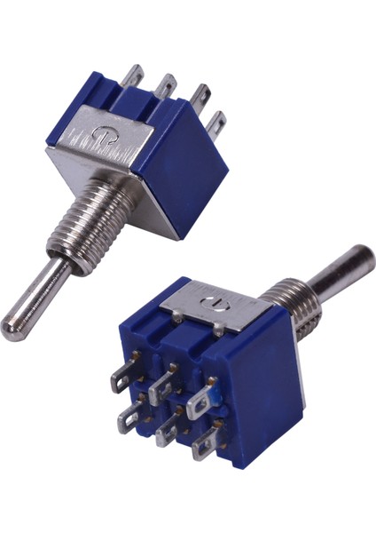 10 Pcs Ac 125V 6A Amps Açık/on 2 Konum Dpdt Geçiş Anahtarı (Yurt Dışından) fiyatları