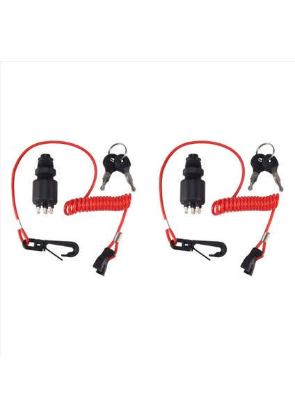 2x Ateşleme Anahtarı Anahtar Güvenlik Kilil Kilidi Montajı Omc Brp 1996 Up Johnson Evinrude 5005801 Evinrude Johnson Için (Yurt Dışından)