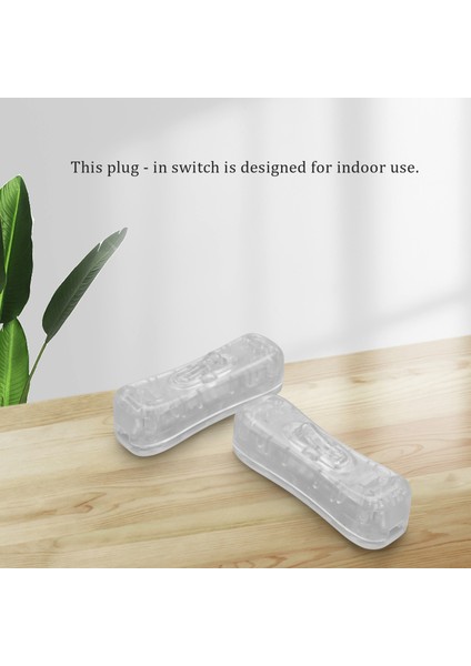 2 Adet Oda Için Satır Kablosu Anahtarında Plastik Açma/kapama Düğmesini Temizleyin (Yurt Dışından) modelleri