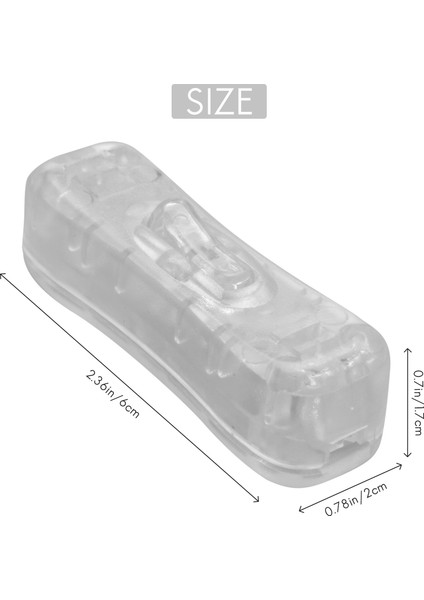 2 Adet Oda Için Satır Kablosu Anahtarında Plastik Açma/kapama Düğmesini Temizleyin (Yurt Dışından) fırsatları