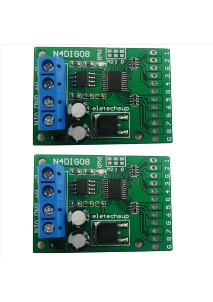 2x 8ch Giriş/çıkış Dijital Anahtar Ttl Lvttl Cmos RS485 Io Kontrol Modülü Modbus Rtu Plc Rölesi Için Kart (Pın Yok) (Yurt Dışından)