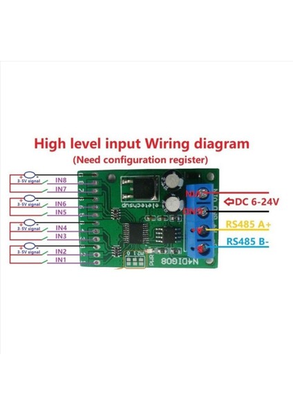2x 8ch Giriş/çıkış Dijital Anahtar Ttl Lvttl Cmos RS485 Io Kontrol Modülü Modbus Rtu Plc Rölesi Için Kart (Pın Yok) (Yurt Dışından) indirimleri