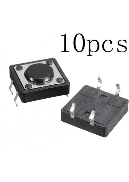 10 Adet Kalite Mini Pcb Anlık Dokunsal Itme Düğmesi Anahtarı Spst (Yurt Dışından)