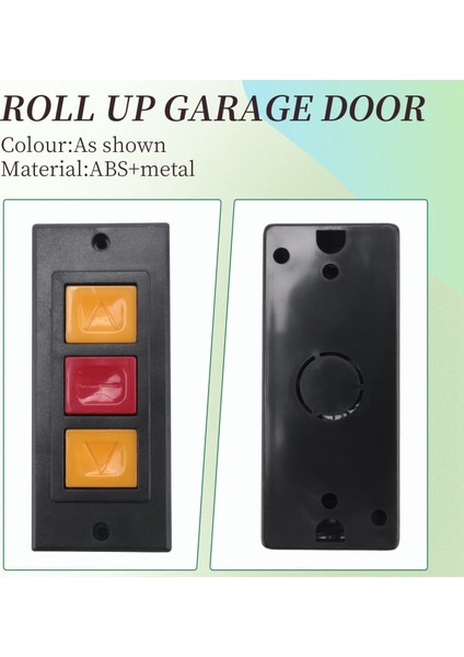 2x Garaj Kapı Açıcı Elektrikli Kapı Rulo Anahtarı Kilit Kutusu Yüzeye Monte Gizli Düğme Anahtarı C (Yurt Dışından) fırsatları