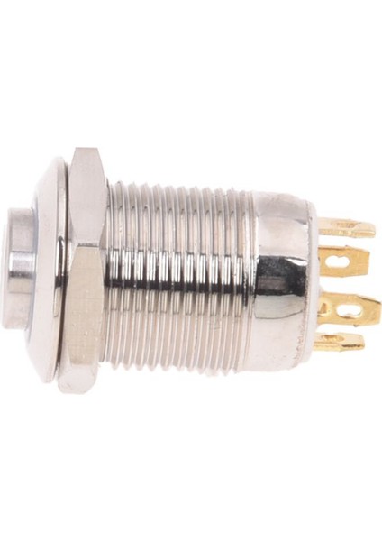 2x 3V Itme Düğmesi Anahtarı Kapı Zili Düğmesi Mavi LED 12 mm Gümüş (Yurt Dışından) fırsatları