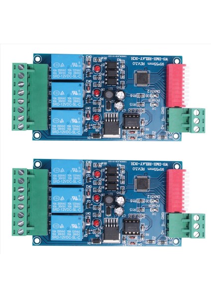 2x 3 Kanal 5A DMX512 Kontrollü Röle Anahtarı Kiti Dıy Dönüştürücü Dmx Dimmer Rölesi (Yurt Dışından)