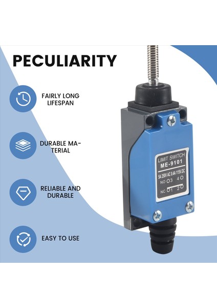 1 Adet Su Geçirmez Seyahat Anahtarı ME-9101 Anlık Limit Anahtarı 1nc/1no 5A/250VAC (Yurt Dışından) fırsatları