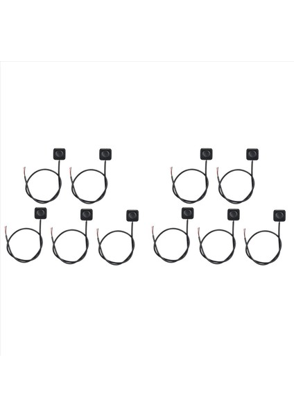 10 Adet Anlık Anahtar Ani Push Düğmesi Kapalı Anahtar 12V 24V Yüzey Montaj Mini Düğme Anahtarı (Yurt Dışından)