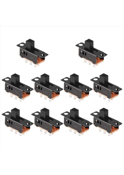 10PCS Yüksek Knob 6 Pin 3 Konum Dpdt Panel Slayt Anahtarı 0 5A 50V Dc (Yurt Dışından)