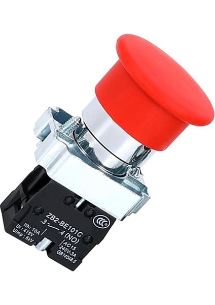 2pcs XB2-BC31C Kırmızı Başı Basma Düğmesi Anahtarı Kendi Kendine Yansımalı Açık Itme Düğmesi Anahtarı Kırmızı (Yurt Dışından)