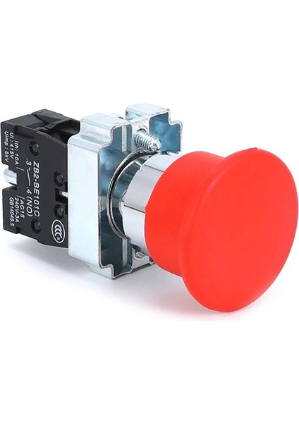 2pcs XB2-BC31C Kırmızı Başı Basma Düğmesi Anahtarı Kendi Kendine Yansımalı Açık Itme Düğmesi Anahtarı Kırmızı (Yurt Dışından) fırsatları