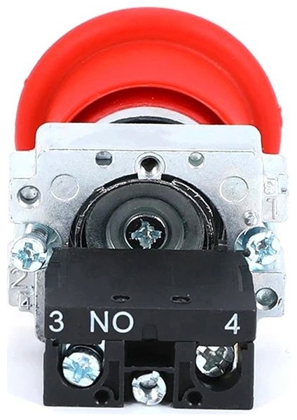 2pcs XB2-BC31C Kırmızı Başı Basma Düğmesi Anahtarı Kendi Kendine Yansımalı Açık Itme Düğmesi Anahtarı Kırmızı (Yurt Dışından) indirimleri