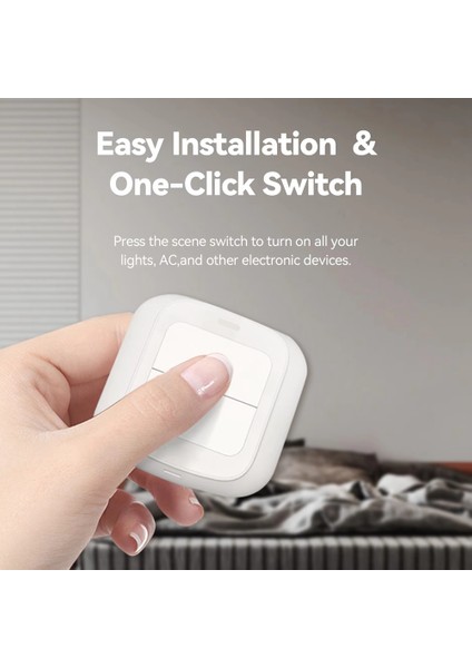 Tuya Wıfı 2'li Sahne Düğmesi Anahtarı Uzaktan Kumanda Paneli Akıllı Ev Bağlantısı Otomasyonu Sence Kontrol Cihazı Wifi Sürümü (Yurt Dışından) fiyatları