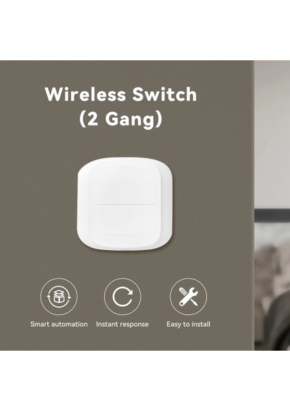 Tuya Wıfı 2'li Sahne Düğmesi Anahtarı Uzaktan Kumanda Paneli Akıllı Ev Bağlantısı Otomasyonu Sence Kontrol Cihazı Wifi Sürümü (Yurt Dışından) modelleri