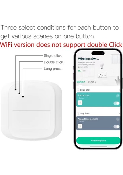 Tuya Wıfı 2'li Sahne Düğmesi Anahtarı Uzaktan Kumanda Paneli Akıllı Ev Bağlantısı Otomasyonu Sence Kontrol Cihazı Wifi Sürümü (Yurt Dışından) fırsatları