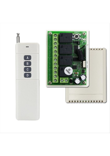 433MHZ 12V 24V Röle Modülü Alıcı + 1000M Menzilli Verici Garaj Lambası Motoru Için Kablosuz Uzaktan Kumanda Anahtarı (Yurt Dışından)