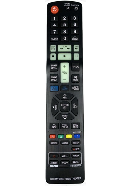 Ev Sineması Için Yedek AKB73275501 Blu-Ray Uzaktan Kumanda LHB336 LHB536 LHB976 HB906TAW Fernbedienung (Yurt Dışından)