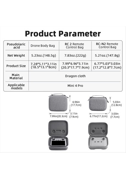 Mını 4 Pro Saklama Çantası Uzaktan Kumanda Kılıfı Taşınabilir Taşıma Kutusu El Çantası Akıllı Aksesuarlar() (Yurt Dışından) fırsatları