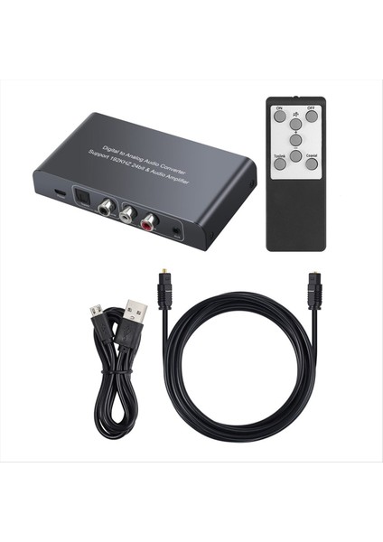 Ir Uzaktan Kumandalı Dijital Koaksiyel Toslink - Analog Stereo 3,5 mm Adaptörlü Ses Dönüştürücü 192KHZ 24BIT (Yurt Dışından) fiyatları