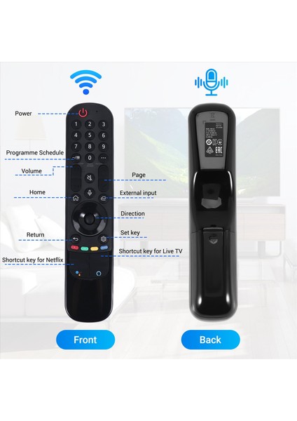 AKB76036509 43NANO75 55UP75006LF OLED55A1RLA GA-21BA Tv Için Yeni MR21GA MR21GC Uzaktan Kumanda Ses Yok() (Yurt Dışından) fırsatları