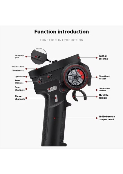 Ct-6b 8ch Verici Uzaktan Kumanda 2.4ghz Rc, F-08A 8 Kanal Pwm Alıcı Jiroskoplu Araba Tekne Tankı Için (Yurt Dışından) modelleri