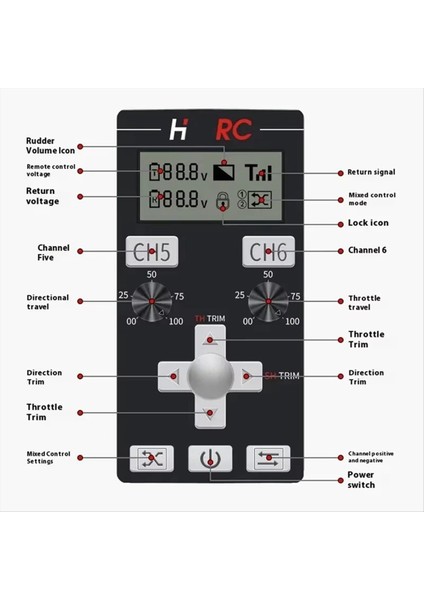 Ct-6b 8ch Verici Uzaktan Kumanda 2.4ghz Rc, F-08A 8 Kanal Pwm Alıcı Jiroskoplu Araba Tekne Tankı Için (Yurt Dışından) indirimleri