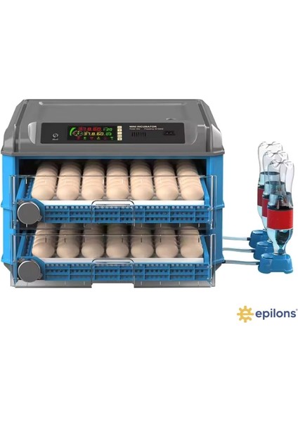 128 Yumurta Kapasiteli Tam Otomatik Kuluçka Makinesi - Civciv, Kaz, Hindi ve Ördek Yetiştiriciliği EPO-128M ( Lisinya )