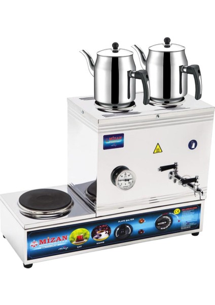 40 Lık Elektrikli 30 Litre 2 Demlikli Çay Kazanı Hediyeli fiyatları