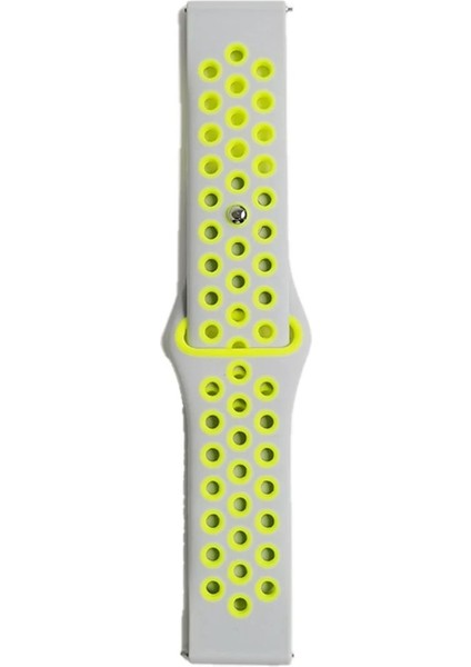 Newface Watch 20MM Spor Delikli Kordon - Gri-Yeşil fiyatları