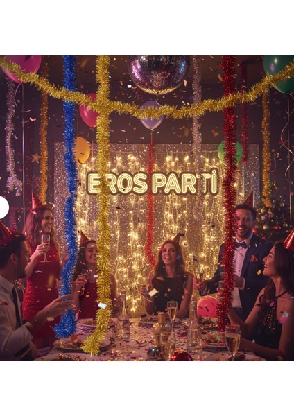 Yılbaşı Parti Süsü Boyun Süsü Yılbaşı Parlak Garland