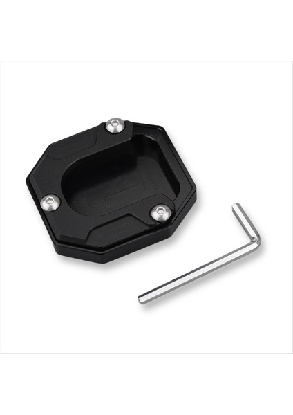 Motosiklet Kickstand Foot Side Stand Uzantı Padi Destek Plakası Voge SR250GT SR250GT Siyah (Yurt Dışından)