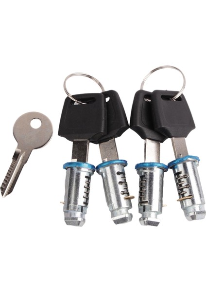 4 Paket Kilit Çekirdekleri Bir Anahtar Sistem Değiştirme Kilit Silindirleri Araba Çatı Rafları Bileşenleri (Yurt Dışından)