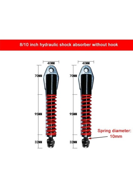 Elektrikli Scooter Hidrolik Ön Şok 8 Inç 10 Inç Refited Araç Yay Şok Scooter Aksesuarları (Yurt Dışından) modelleri