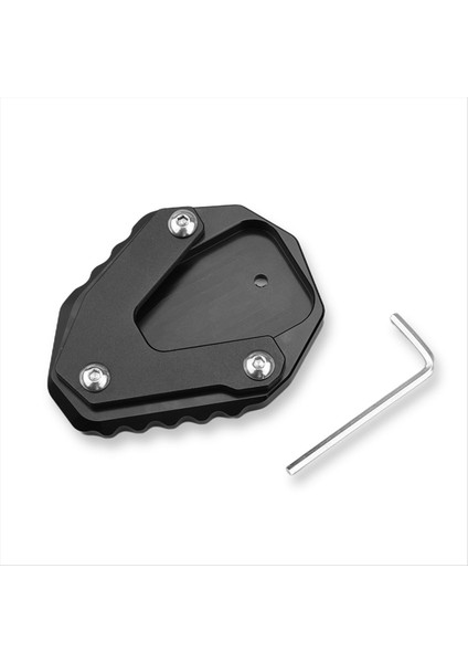Motosiklet Kickstand Extension Plaka Ayak Tarafı Stand Morini X-Cape Için Pad 650X 650X 2022-2024 Siyah (Yurt Dışından)