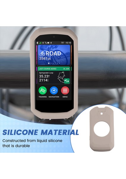 Garmin Edge Için Silikon Kılıf Kapağı 1050 Silikon Geri Kılıf Garmin Edge 1050 Kum Kireç (Yurt Dışından) indirimleri