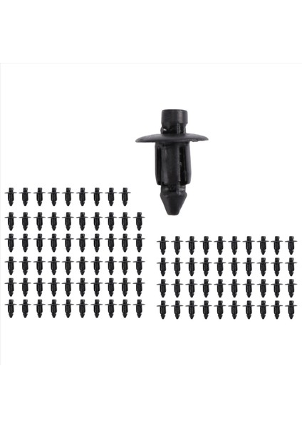 7mm Delikli Plastik Perçinler Bağlantı Elemanı Otomatik Araba Çamurluk Tampon Itme Klipleri 100 Adet (Yurt Dışından)