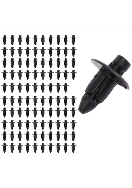 7mm Delikli Plastik Perçinler Bağlantı Elemanı Otomatik Araba Çamurluk Tampon Itme Klipleri 100 Adet (Yurt Dışından) fiyatları