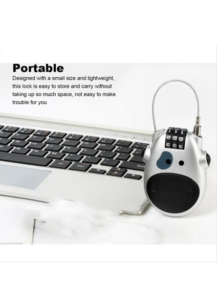 Teleskopik Kodlu Kilit Karikatür Inek Kilidi, Geri Çekilebilir Çelik Kablo Çelik Kablo Şifresi Kilit Aksesuarı (Yurt Dışından) fiyatları