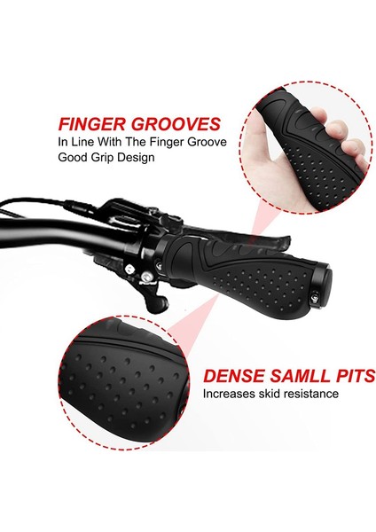 Astro Ergonomik Bisiklet Tutarlar Mountain Bisiklet Çıkarma Olmayan Handbar Grips 22.2mm Bisiklet/dağ Bisikleti/scooter/yol Bisikleti, Siyah (Yurt Dışından) fırsatları