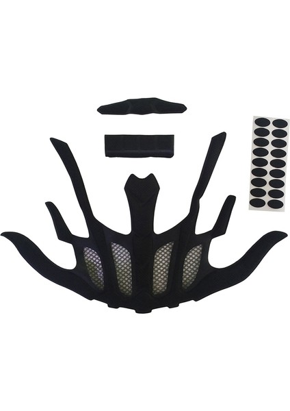 Bisiklet Kask Pedleri Mühürlü Sünger Bisiklet Koruma Koruma Kask Dolma Bisiklet Kask PADS-SK-206, Siyah (Yurt Dışından)