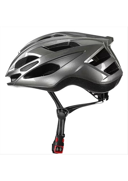 Yetişkin Bisiklet Kaskı Işık- Erkekler Için Bisiklet Kaskı Kadınlar Için Bisiklet Kaskı Yetişkinler Için Gençlik Dağ Yol Bisikletçisi 57-62CM Gri (Yurt Dışından)