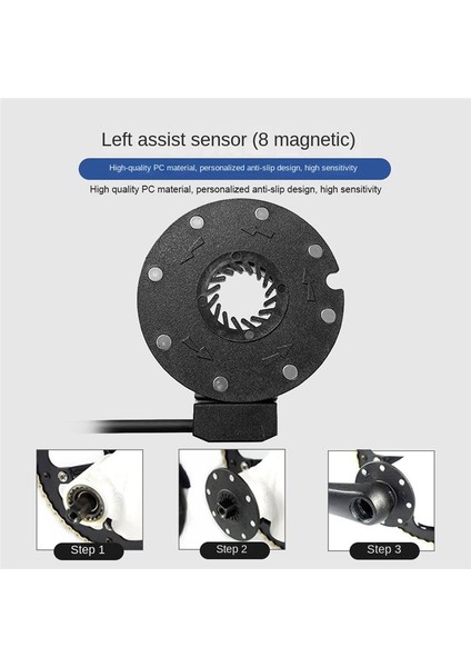 Elektrikli Bisiklet Pedalı Pas Sistemi Asistanı Sensör 8 Mıknatıs Hız Sensörü Ebike Aksesuarlar Parçaları (Yurt Dışından) indirimleri