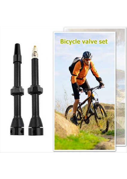 Tubeless Hava Valfı, Mountain Road Bike Tubeless Jant Valfleri Için Mtb Set Bisiklet Yedek Parçaları Ek KIRMIZI-44MM (Yurt Dışından) fırsatları